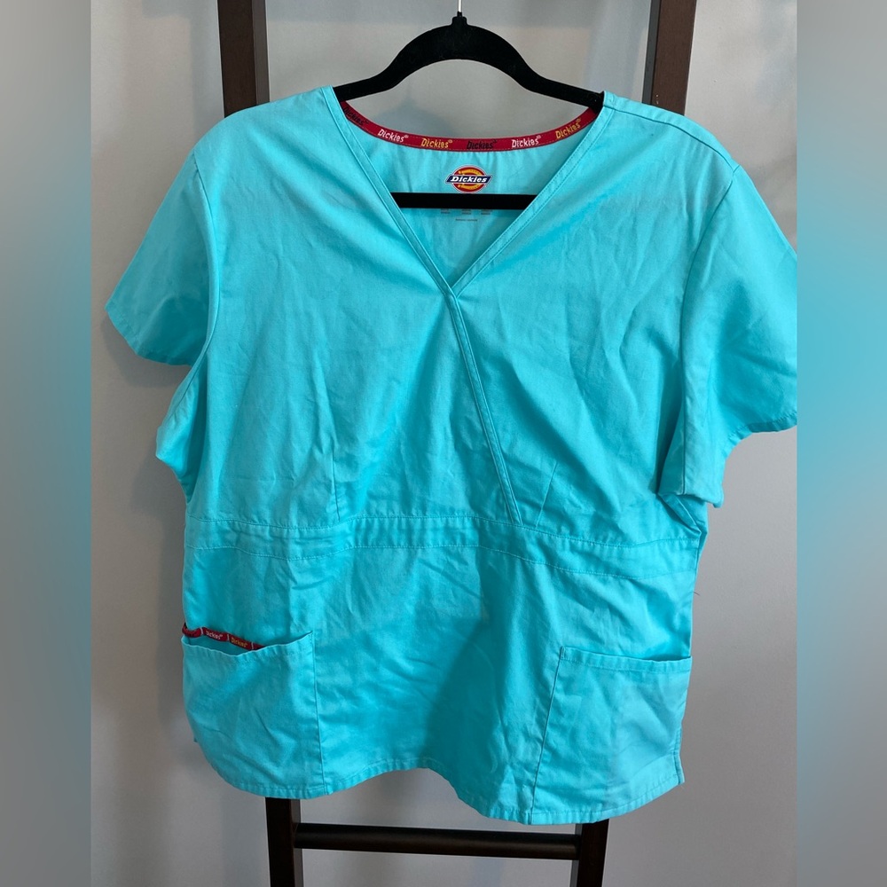Dickies Women's Aqua Blue Top